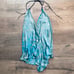 Blue Silky Halter