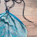 Blue Silky Halter
