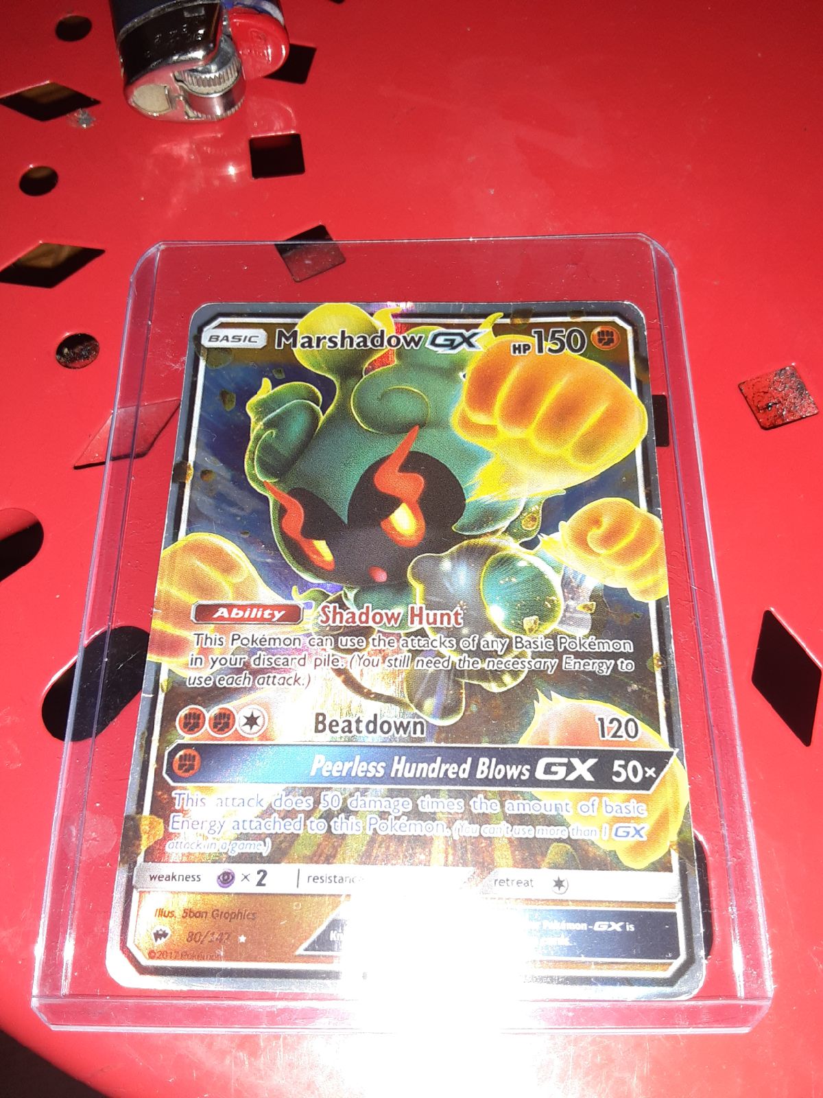 2017 POKEMON MARSHADOW GX HOLOGRAM