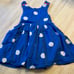 mini Boden 3/4 EUC polka dot pinnie dress