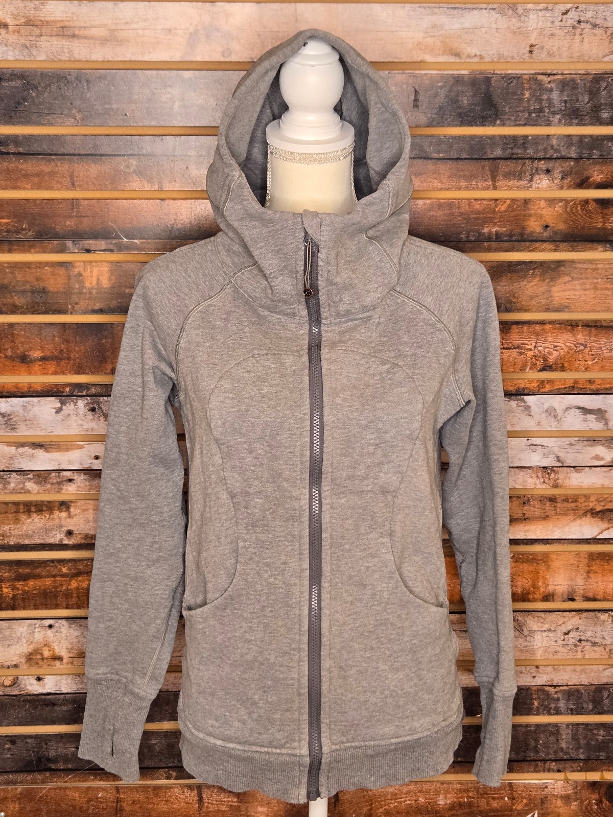 Lululemon Athletica Scuba Full-Zip Hoodie Gray Size 6