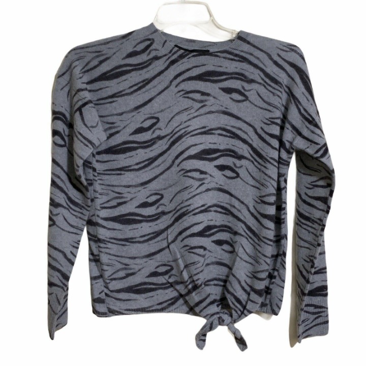 360 Cashmere Tie Front Pullover Cashmere