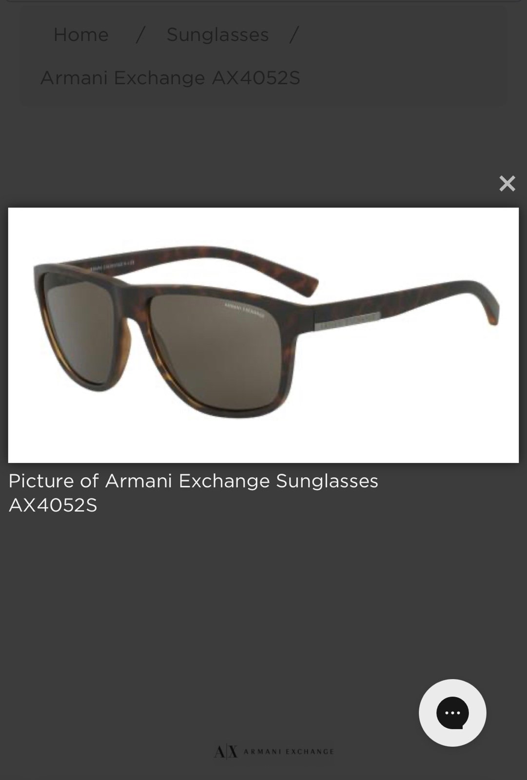 Armani Exchange Tortoise Sunglasses