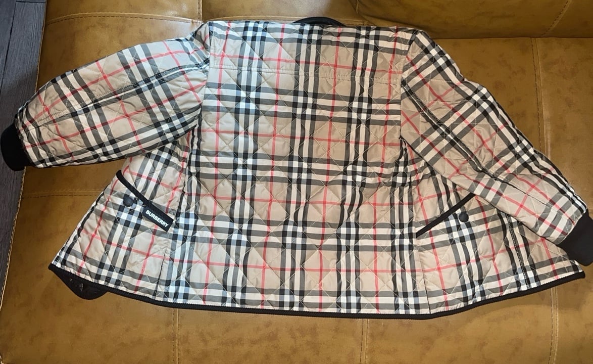 キッズアウター JUNIOR BURBERRY Jackets 8088538 1003 Grey Burberry Quilted Jacket Burberry Childrens Jacket Burberry