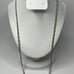 Vintage Milor Sterling Silver 54 Inch Figaro Chain