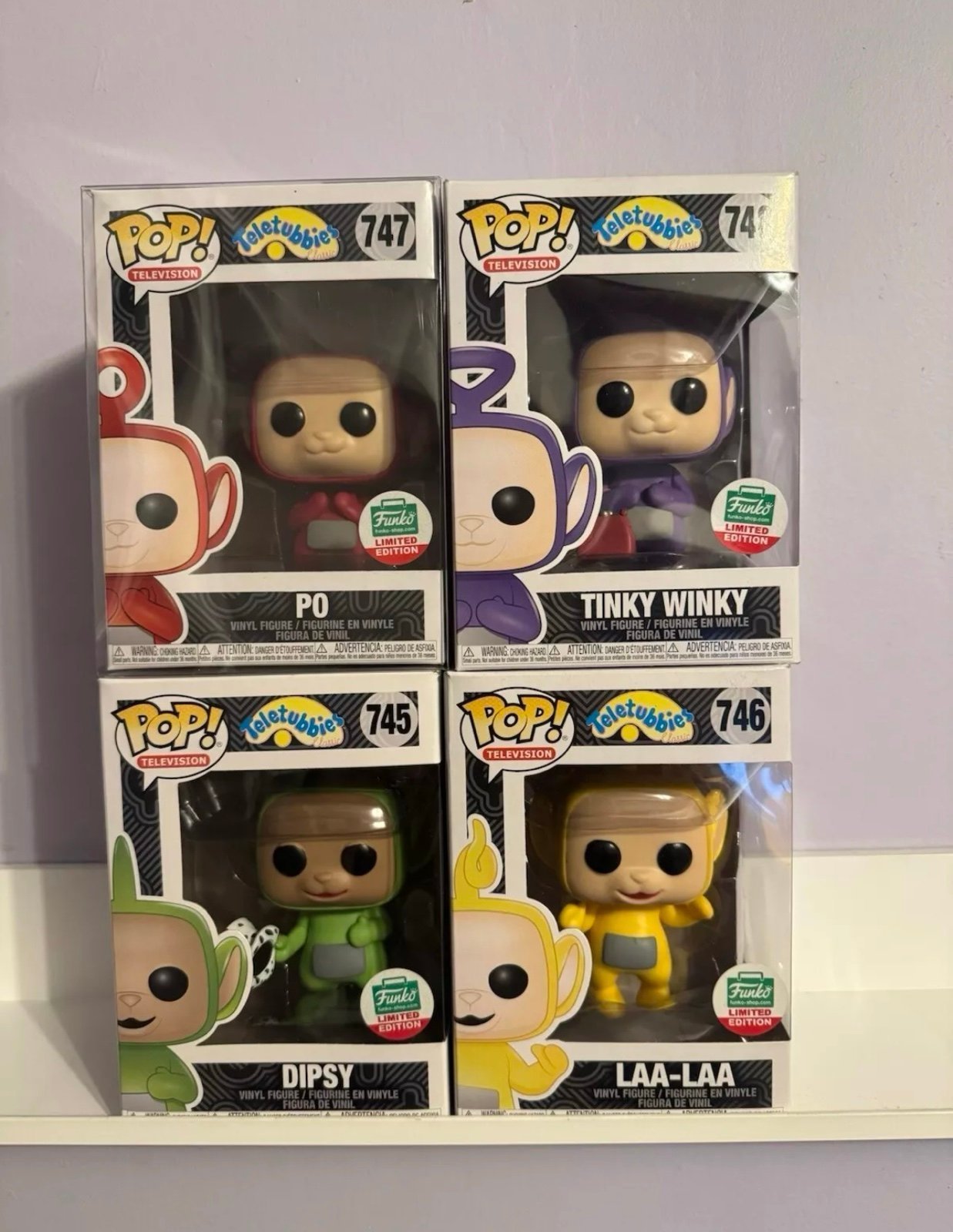 teletubbies funko pop complete set of 4