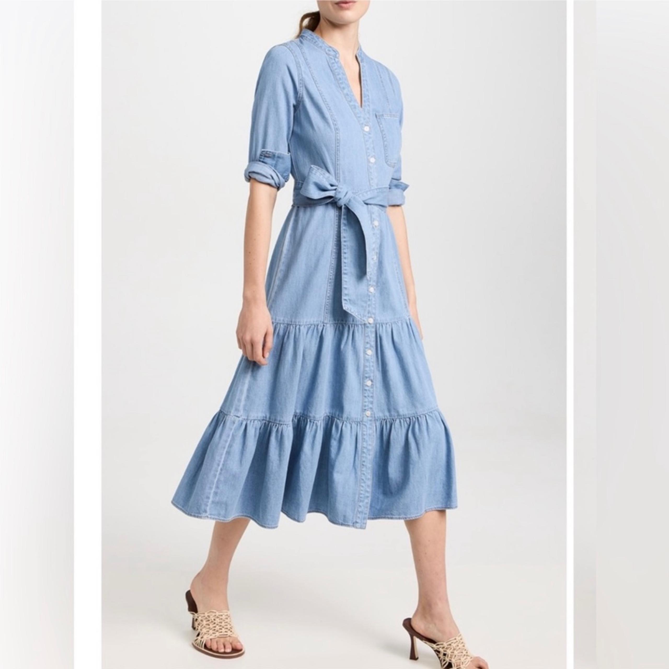 VERONICA BEARD - Denim Kova Midi Dress Sz 8