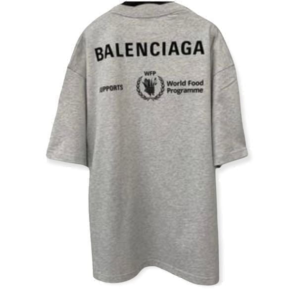 New Balenciaga world food programme grey shirt