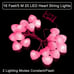 16 Feet, 20 LED Heart String Lights Valentine's Day Heart