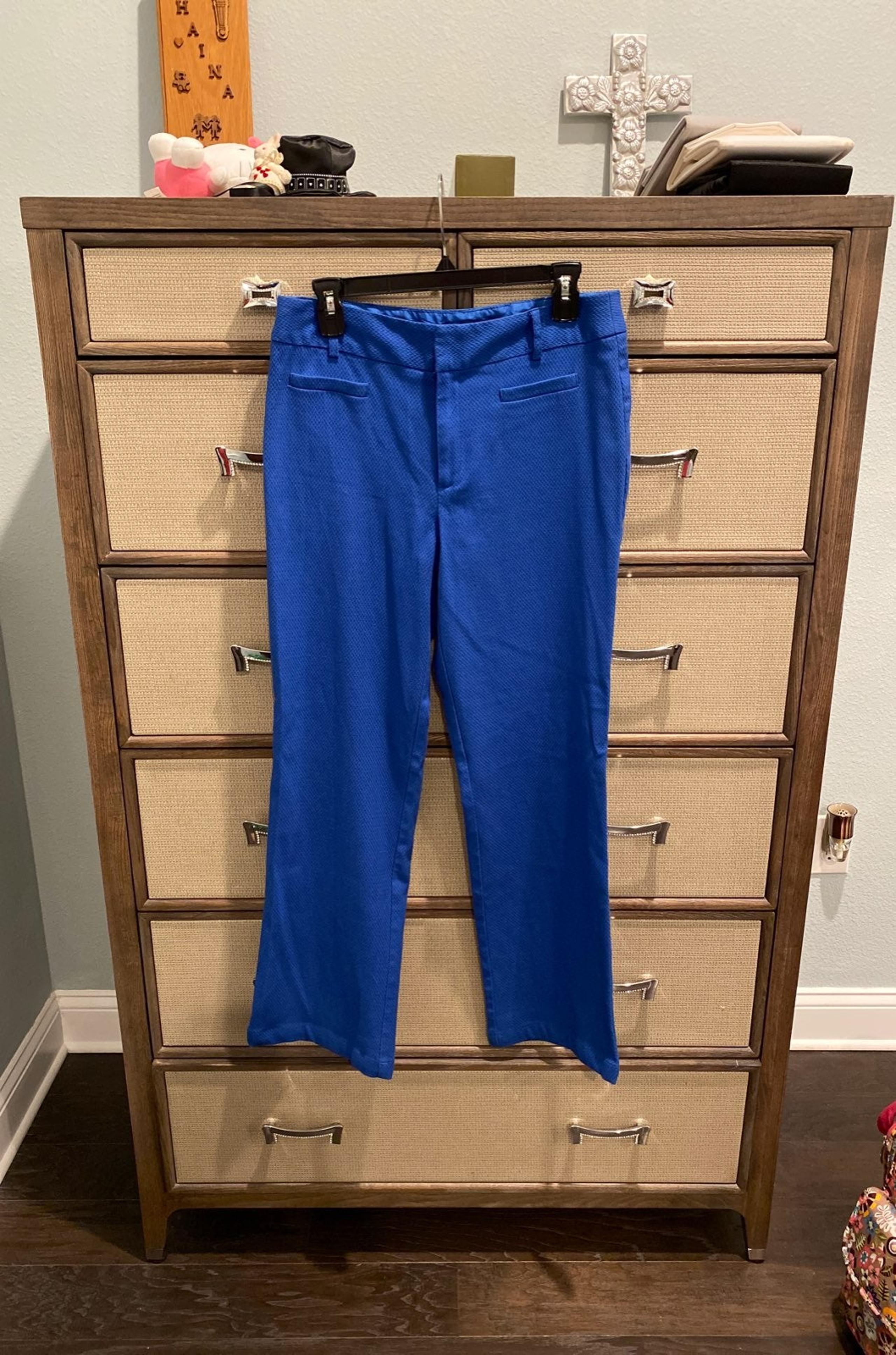blue trouser pants: sz 10 - Nanette Lepore