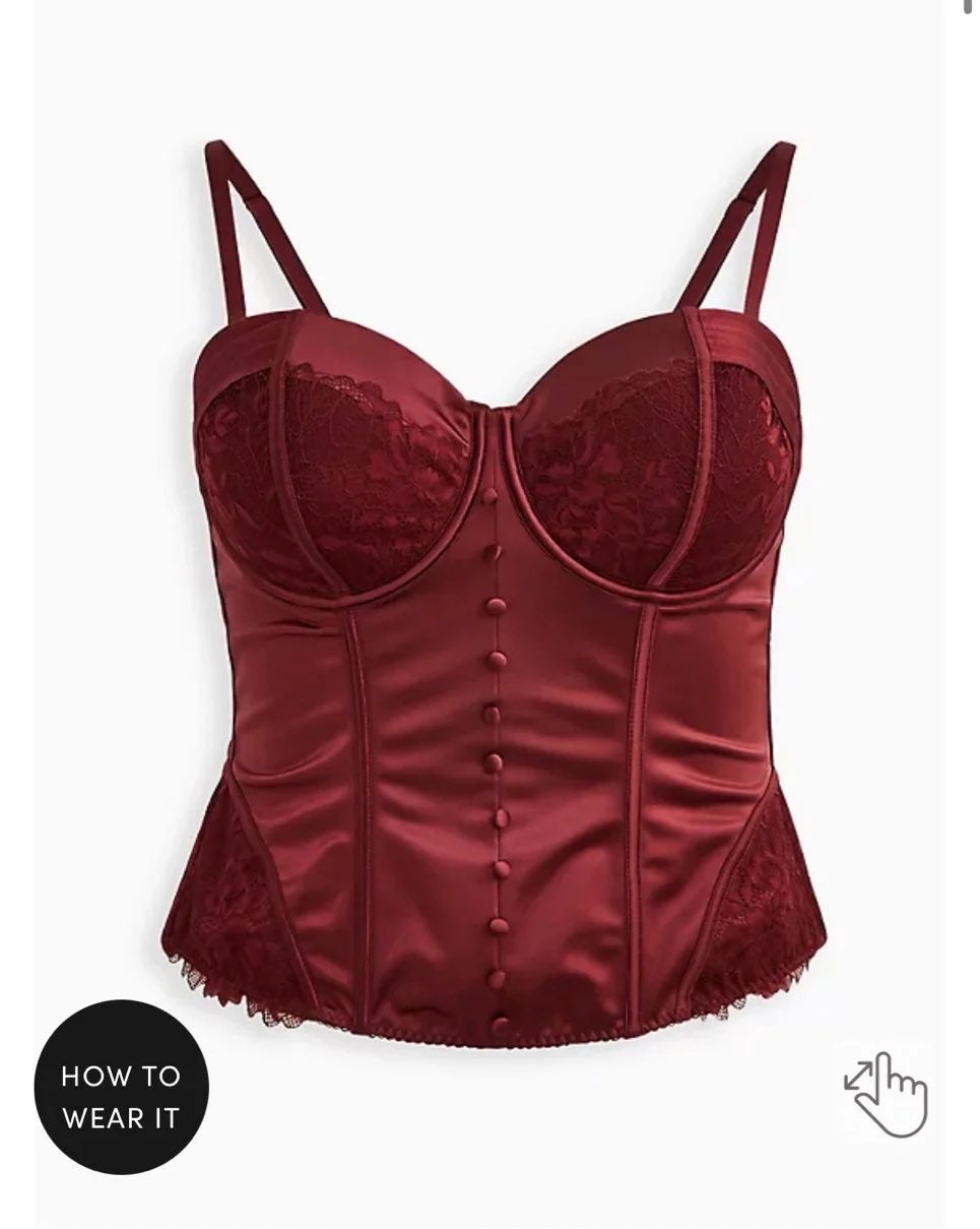 Torrid, size 0, stretchy, figure flattering lingerie. New.