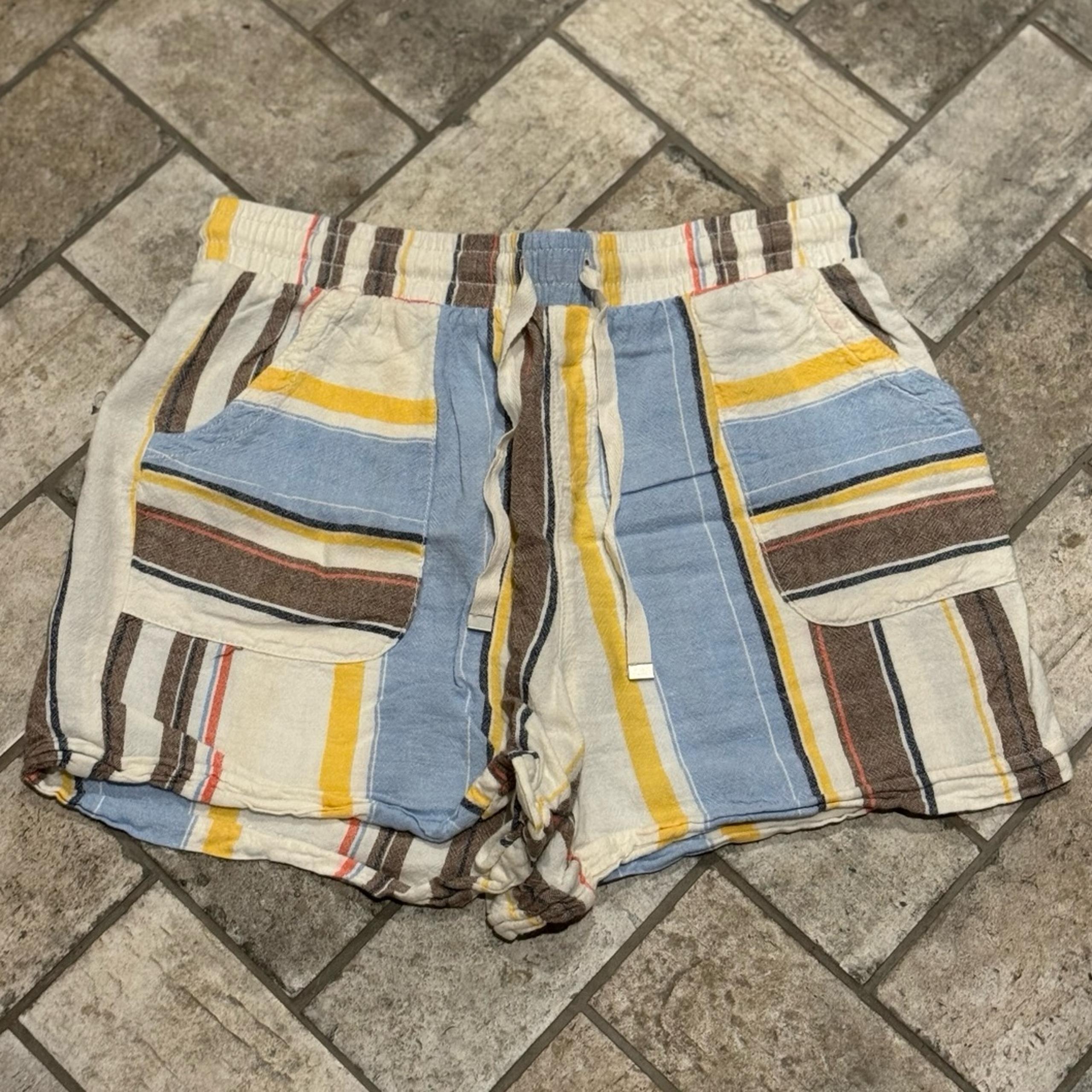 Women’s Multi-Color Stripe Linen Shorts: Size Small (4-6) *NWOT*