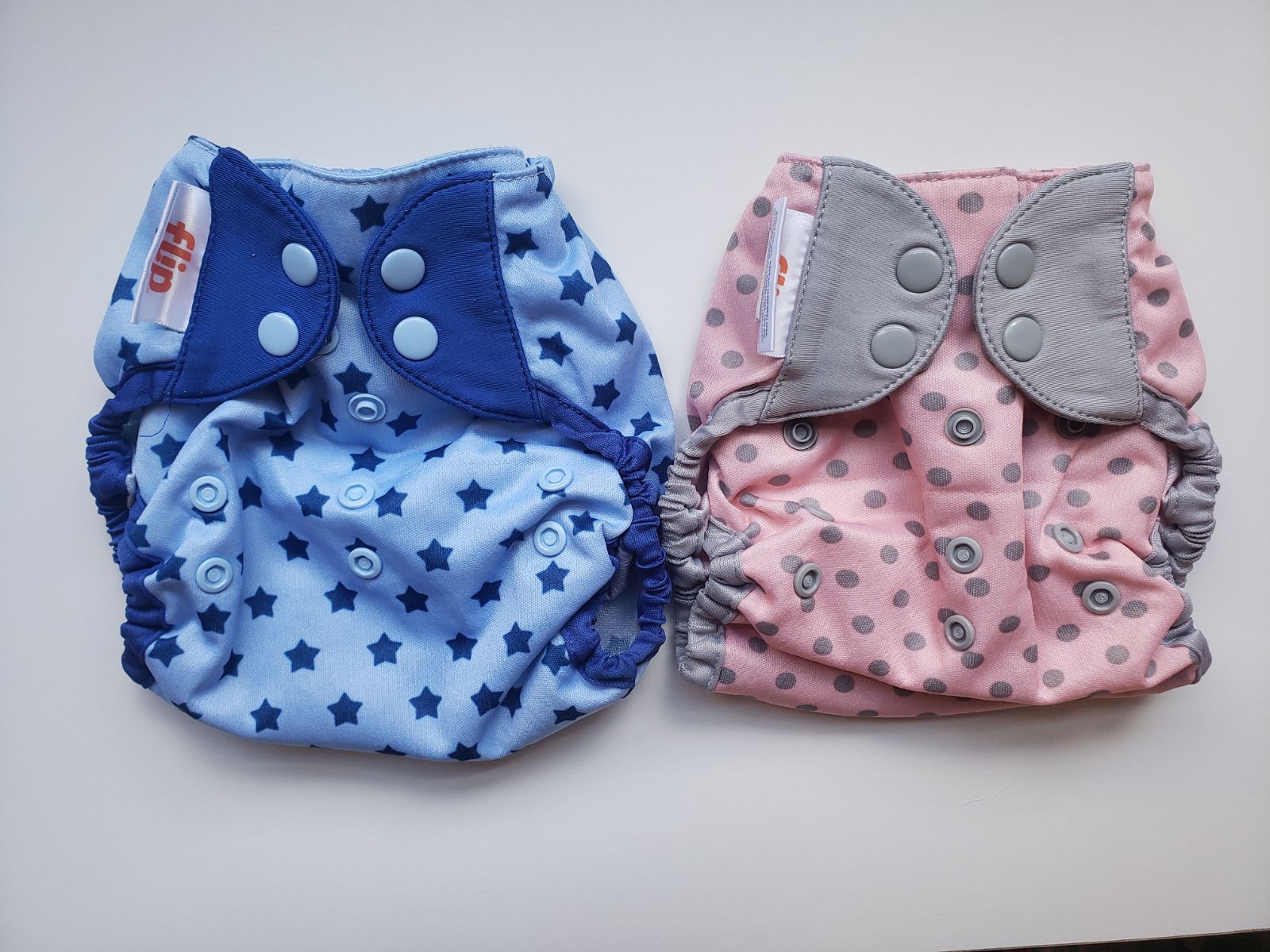 FLIP diaper covers, Glimmer & Ballet