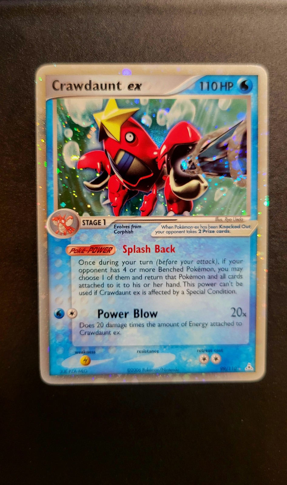 Crawdaunt EX 99/110 Pokemon Card