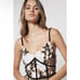 Elliatt Pembrooke Lace Mini Dress in Black and White Size Small