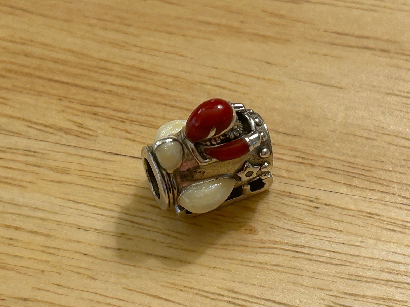 PANDORA Santa Rocketship Charm Silver