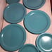 Vintage Lot 7 Teal Melamine Melmac Texas-Ware 4 10 Dinner Plates 3 7 Saucers