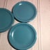 Vintage Lot 7 Teal Melamine Melmac Texas-Ware 4 10 Dinner Plates 3 7 Saucers