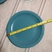 Vintage Lot 7 Teal Melamine Melmac Texas-Ware 4 10 Dinner Plates 3 7 Saucers