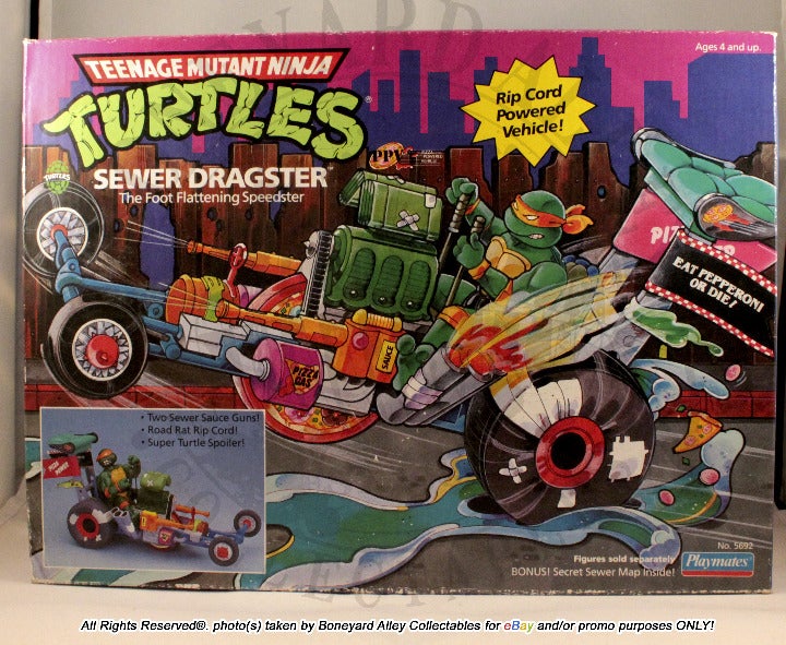ORIGINAL 1990 TMNT Sewer Dragster - UNOPENED, MISB