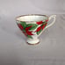 Vintage Taylor & Kent Bone China Poinsettia Teacup and Saucer.