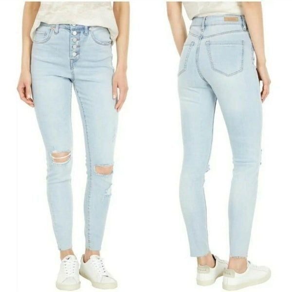 Blank NYC Exposed Button Great Jones High-Rise Skinny Jeans sz 29