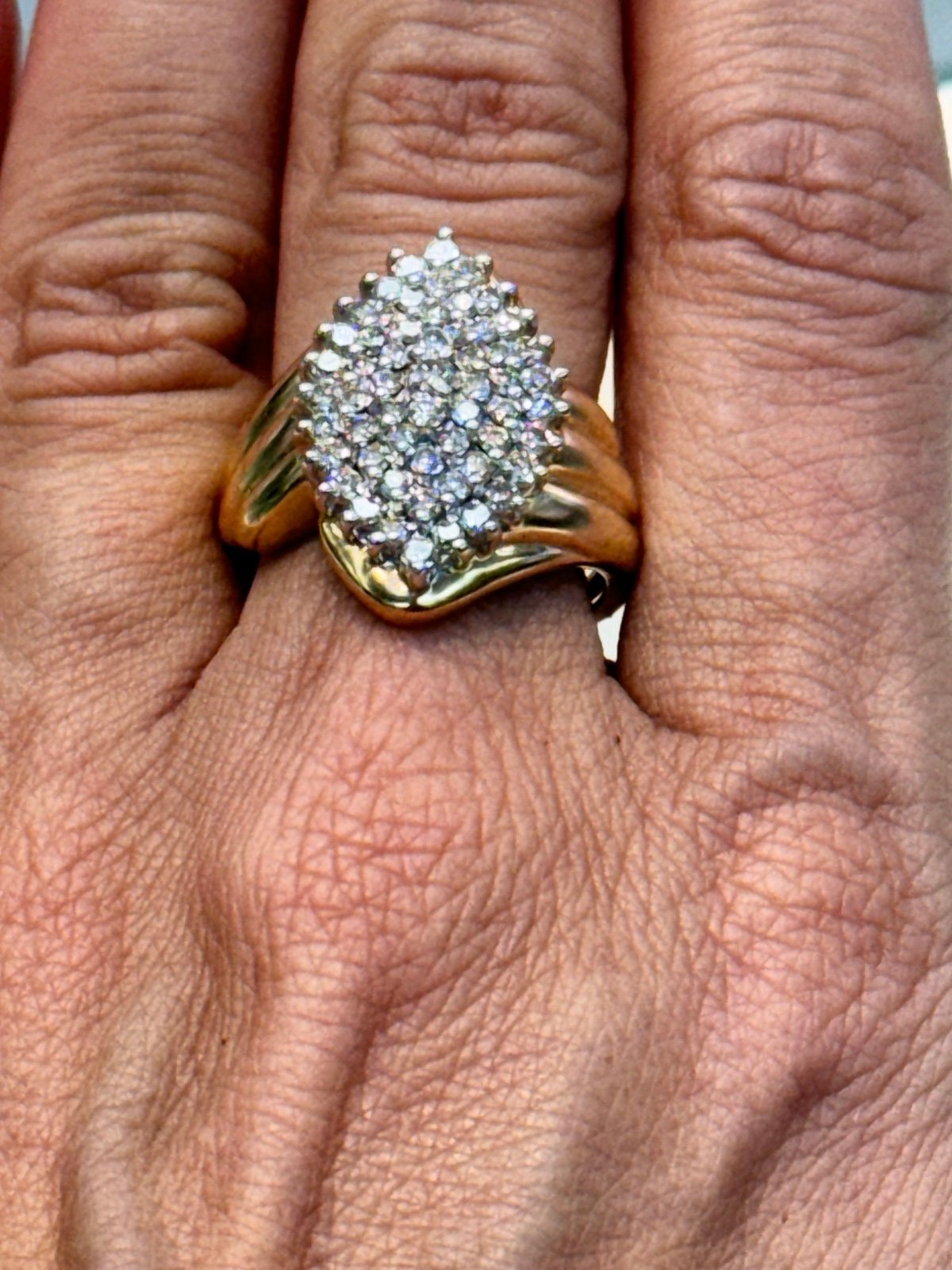 10k gold 1ct diamond ring size 7