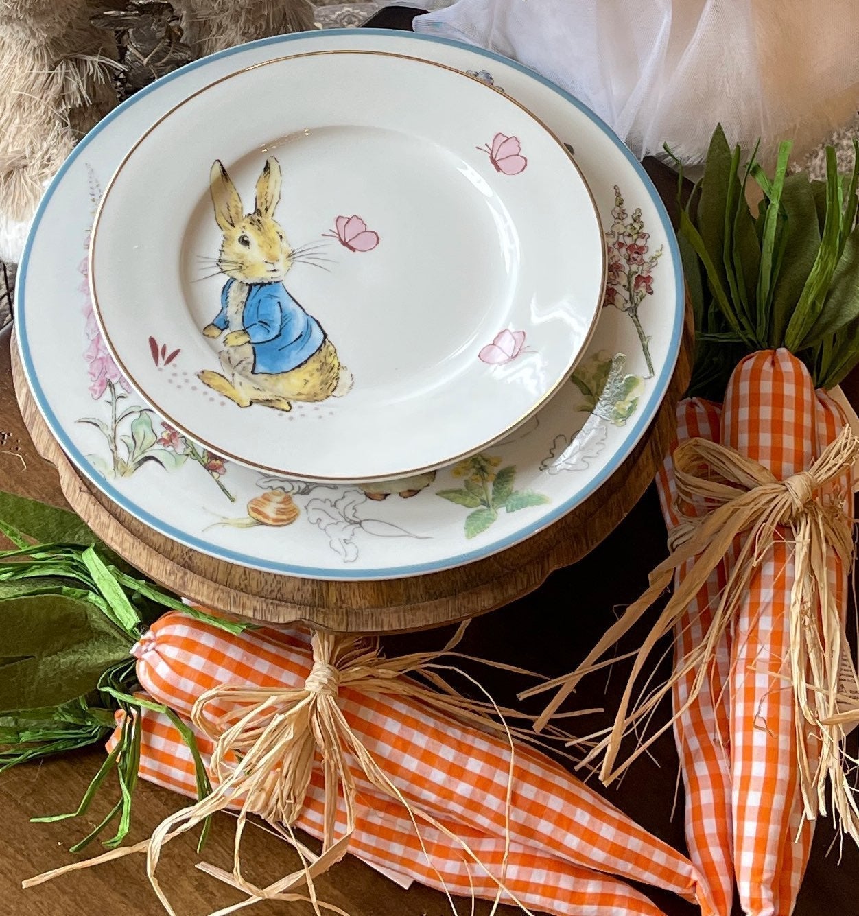 New Beatrix Potter❤️Peter Rabbit❤️Dinner Plates❤️Set of sales 4