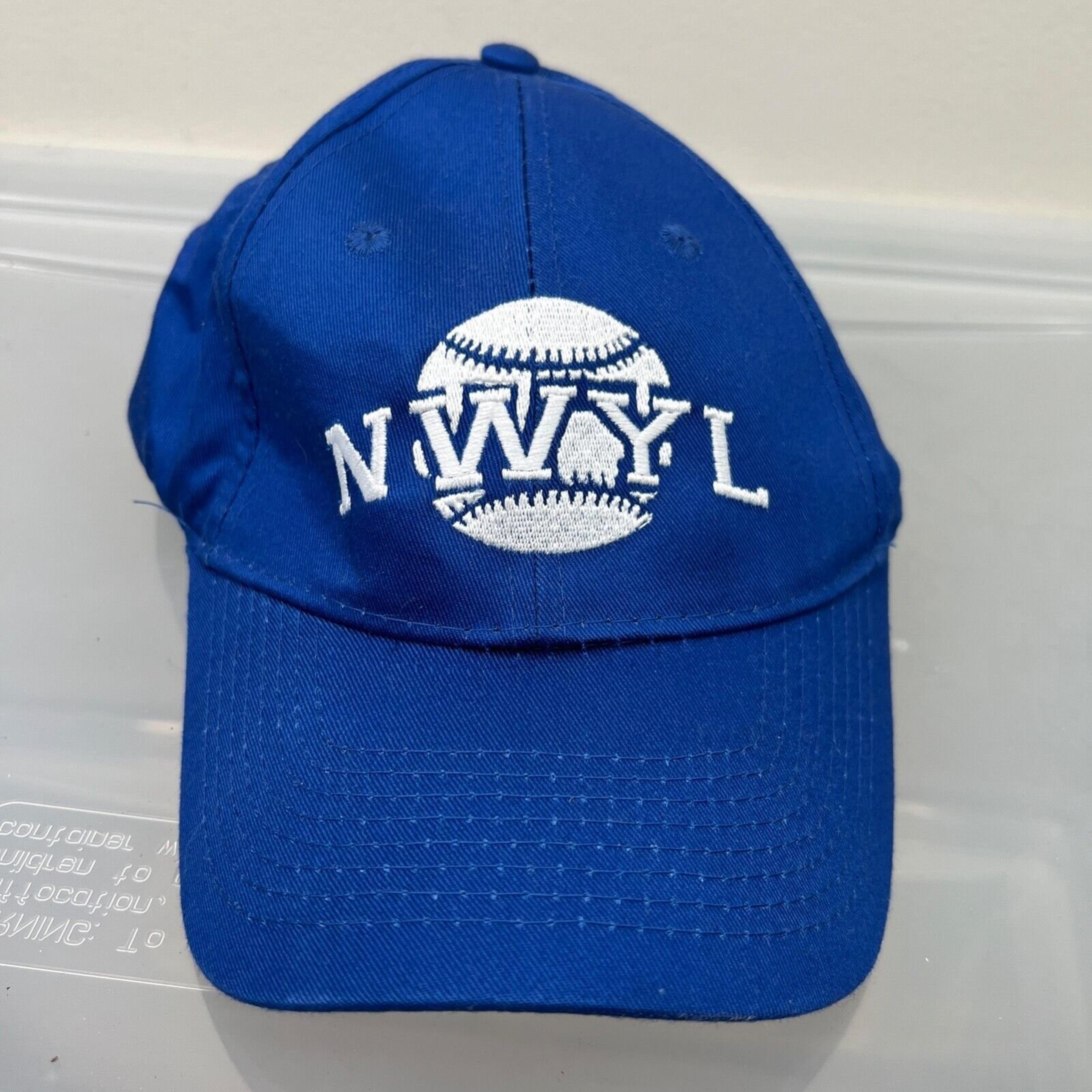 Port & Company NWYL Hat Mens Adjustable Blue Strap Baseball Cap Sport Outdoors