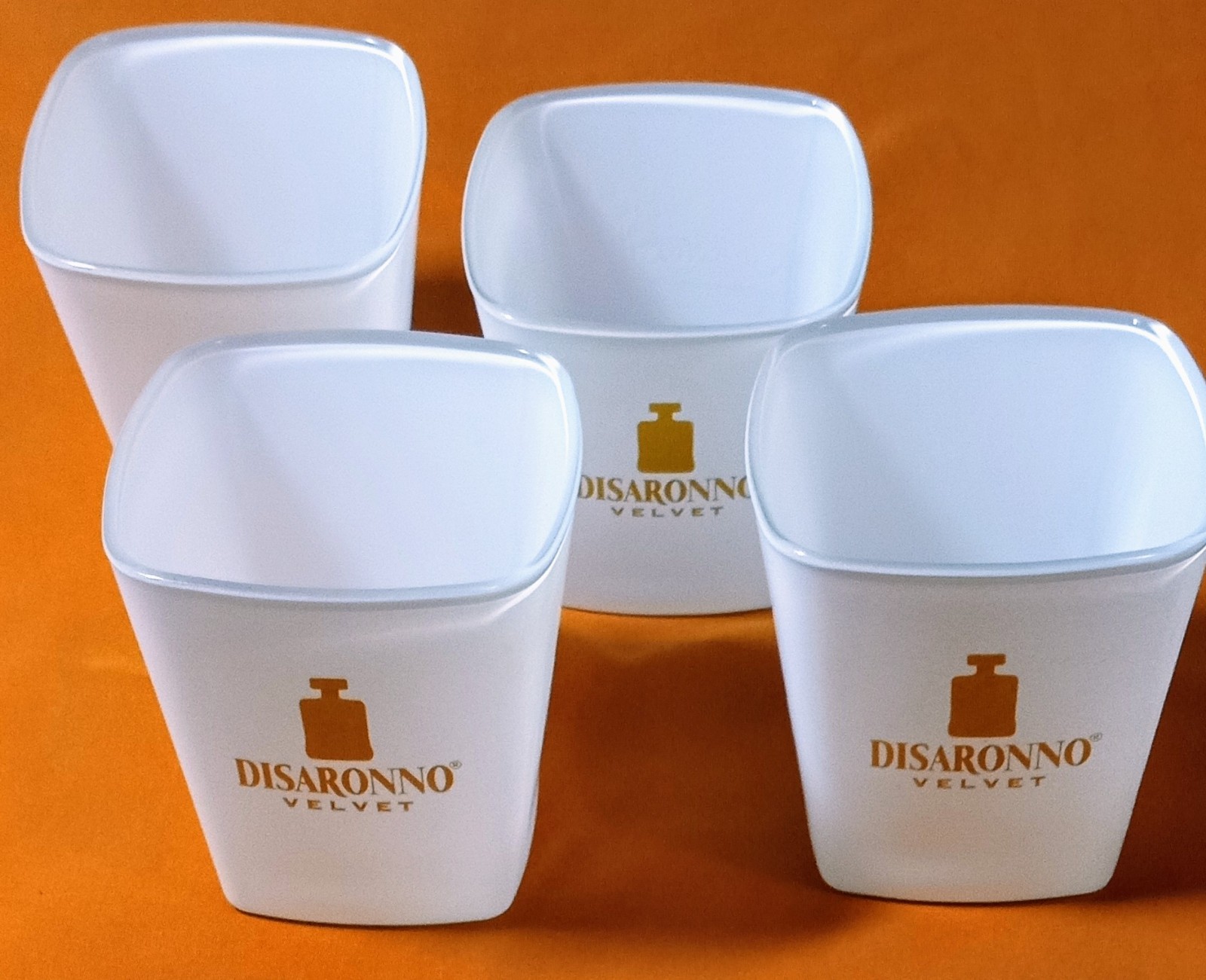 DISARONNO VELVET FROSTED LIQUOR ROCKS GLASSES (4)