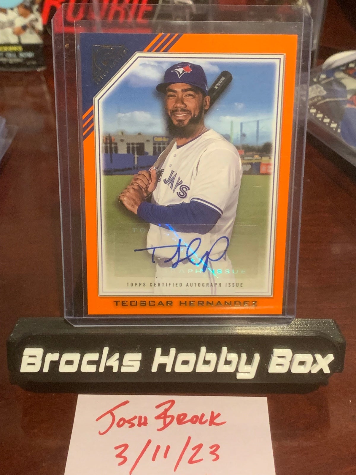 2022 Topps Gallery Orange auto /25 Teoscar Hernandez