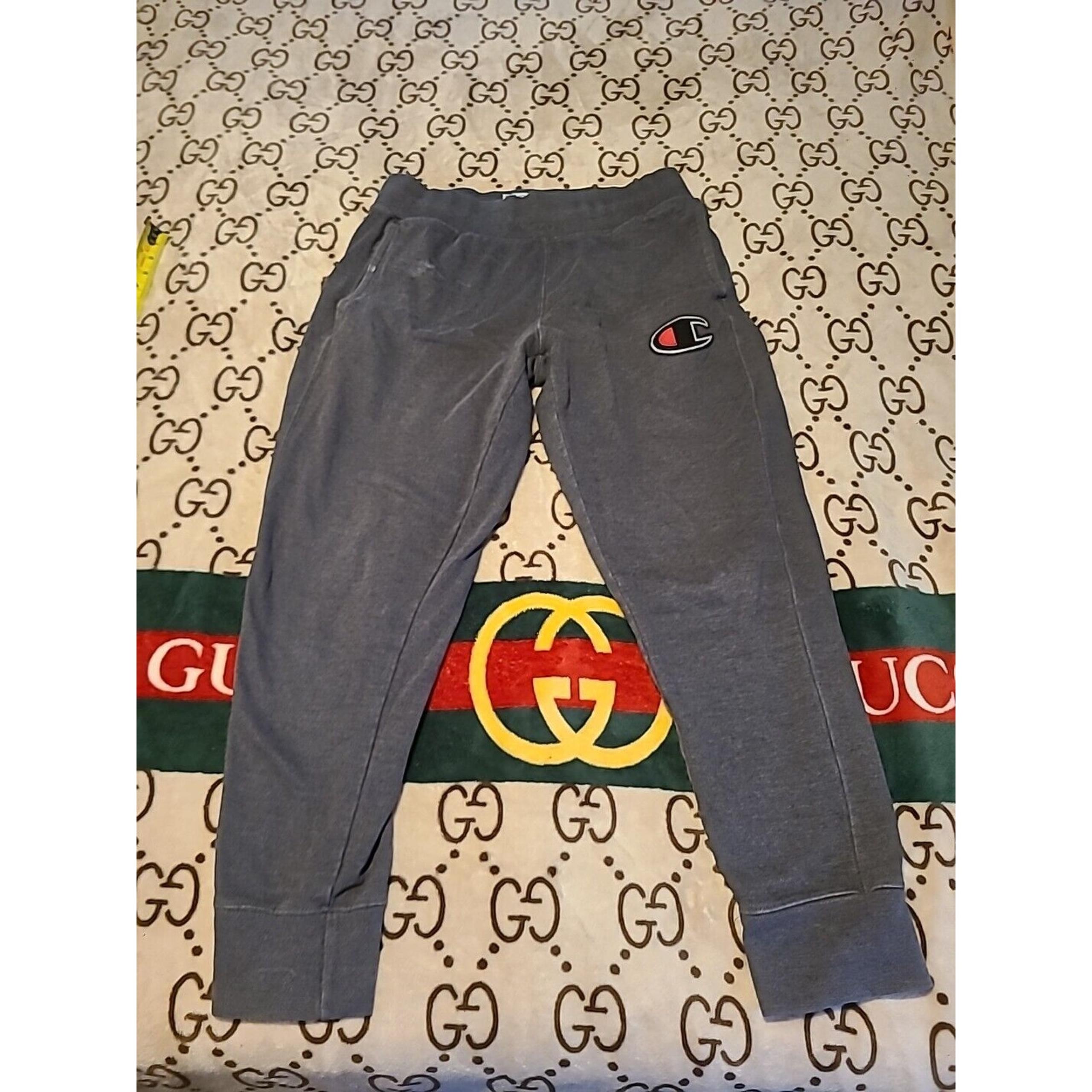 Champion Men's Sweatpants Size Small Dark Gray Joggers Tapered Logo
