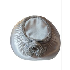 Mr. Hi's Classic Women's Dressy Top Hat in Silver for Church, Derby, Weddings