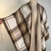 Woolrich Womens Reversible Plaid Sweater Wrap One Size Preppy Cozy Modern Soft