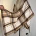 Woolrich Womens Reversible Plaid Sweater Wrap One Size Preppy Cozy Modern Soft