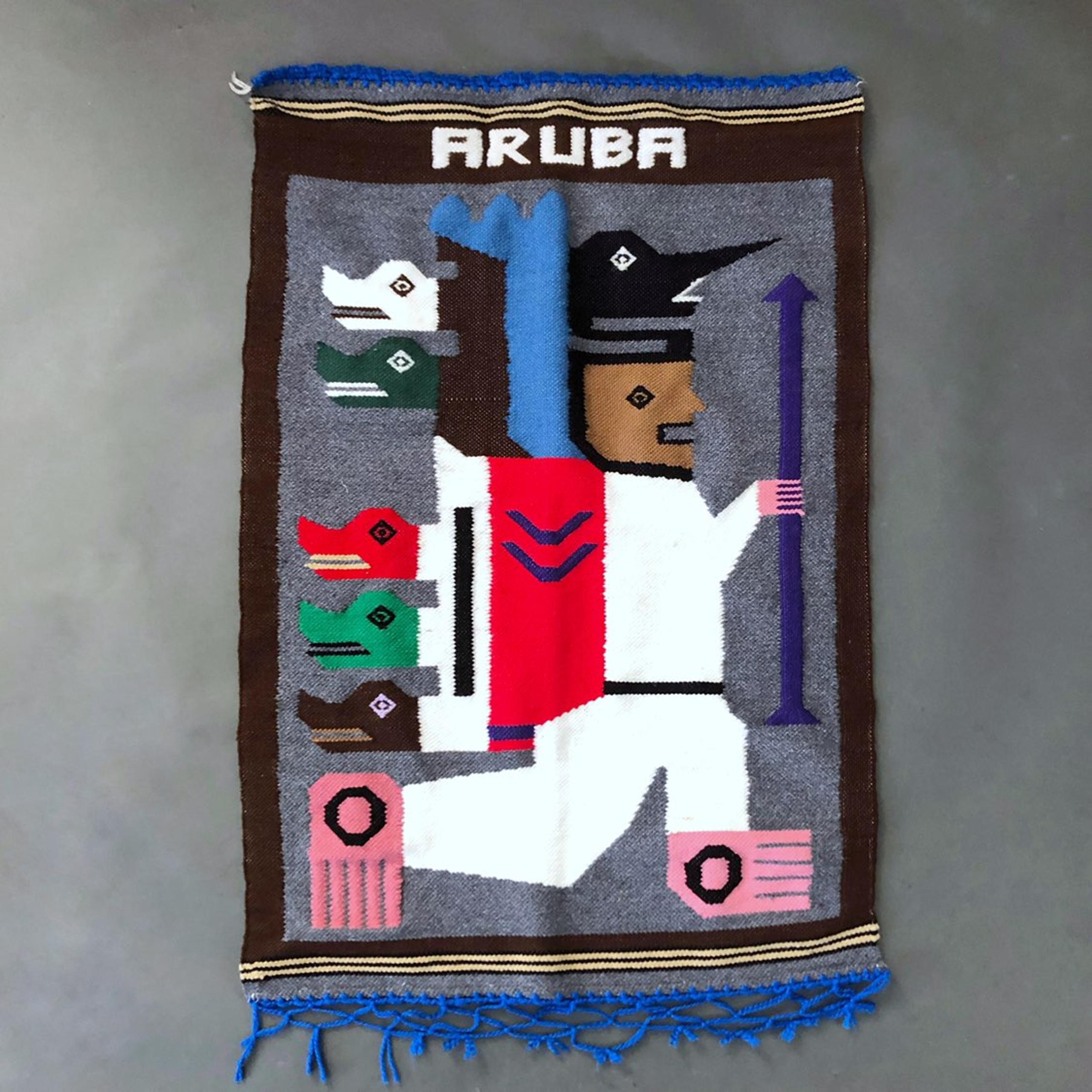 Vintage 90’s Aruba Woven Blanket/Rug