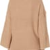 Mud Pie Women's Long Sleeve Eve Cable Knit Sweater Camel Size Medium