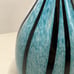 Large Hand Blown Murano Glass Turquoise Blue White Black Penguin Figurine
