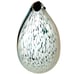 Large Hand Blown Murano Glass Turquoise Blue White Black Penguin Figurine