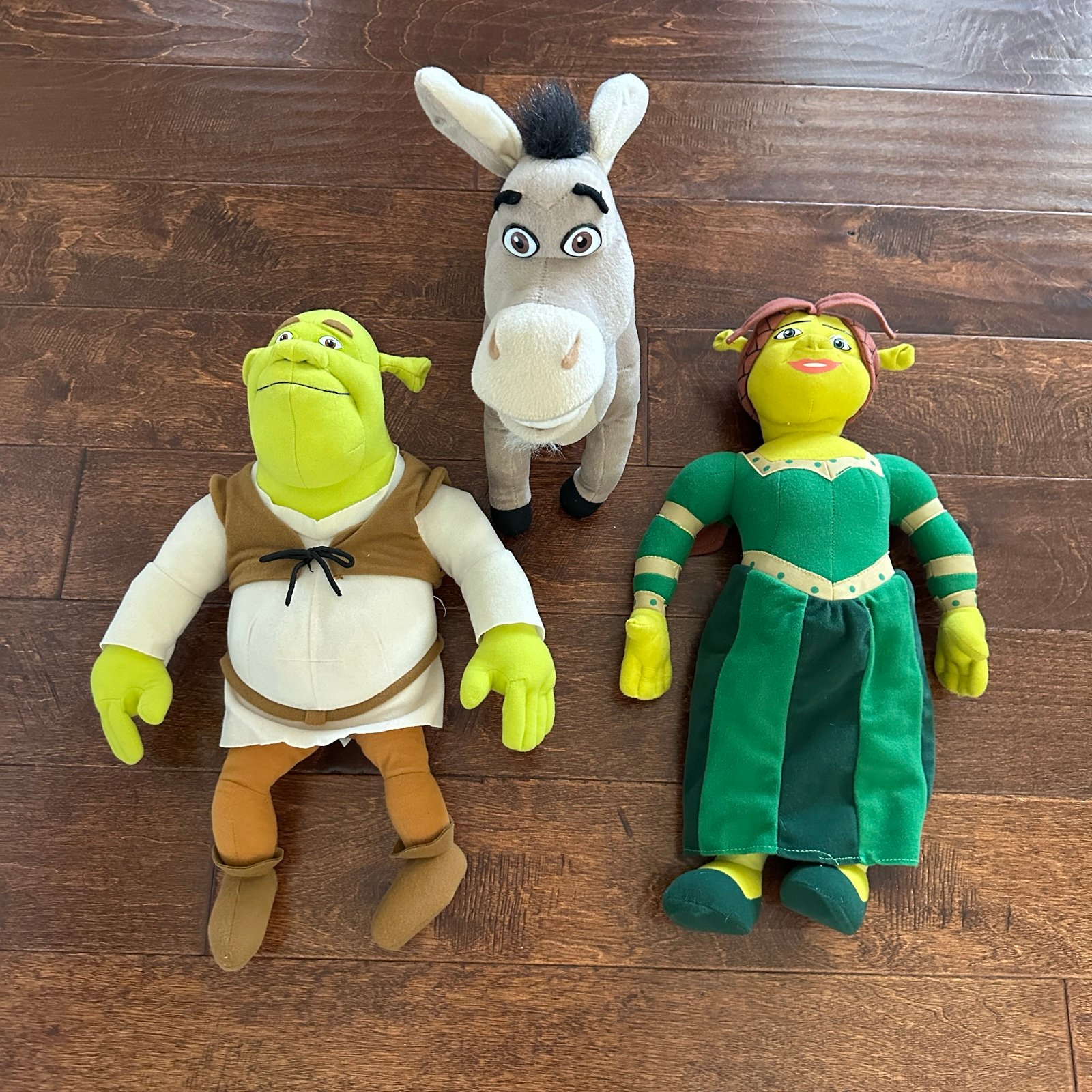 Shrek 2 Fiona,Shrek, and Donkey bundle set.