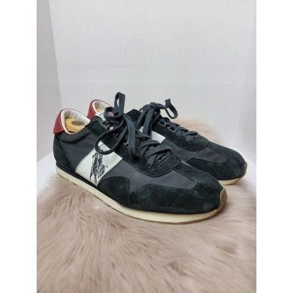 Polo Ralph Lauren Train 90 Men's Black Sneakers Size 12