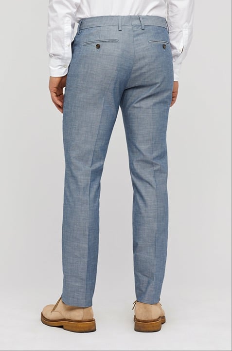 Bonobos Flat Front Light Blue Chambray Pants NWT