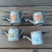 4pc Vintage Hosley Metal Mini Watering Can
