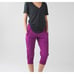 Women's Free People Regal Plum In Flux Crop pants Size 6 Athleisure