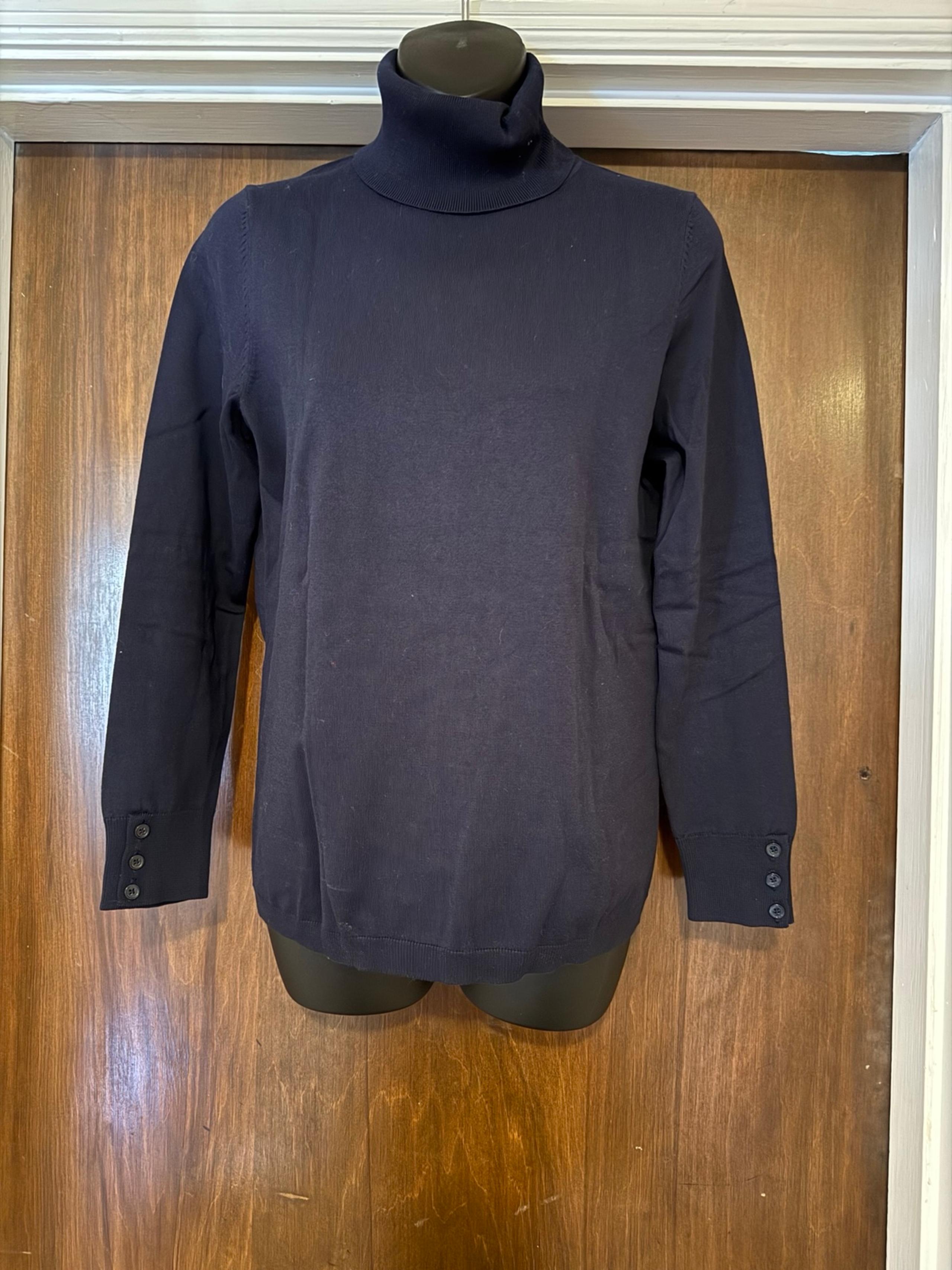 Talbots Navy Blue Turtleneck Sweater - Size MP