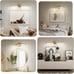 Dimmable Gold Vanity Light 360° Rotatable Bath Lighting Fixture 30 inches