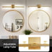 Dimmable Gold Vanity Light 360° Rotatable Bath Lighting Fixture 30 inches