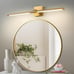 Dimmable Gold Vanity Light 360° Rotatable Bath Lighting Fixture 30 inches