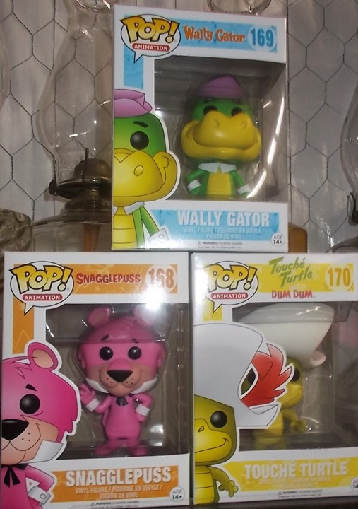 Funko Pops Classic Wally Gator, Snagglepuss, Touche Turtle , retired new