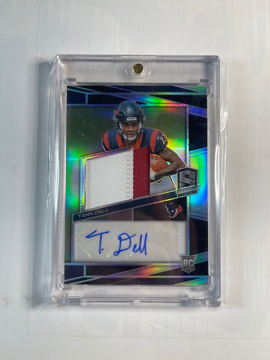 Tank Dell RPA #/99 2023 Spectra Rookie Auto Tank Dell Texans